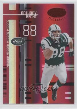 2005 Leaf Certified Materials - [Base] - Mirror Red #80 - Anthony Becht /100