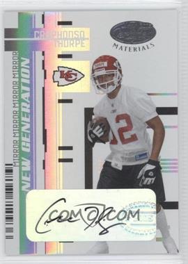 2005 Leaf Certified Materials - [Base] - Mirror White Signatures #174 - New Generation - Craphonso Thorpe /100