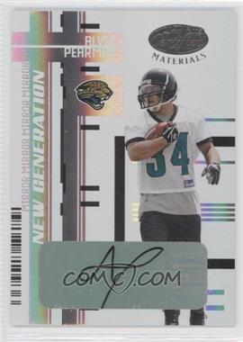 2005 Leaf Certified Materials - [Base] - Mirror White Signatures #175 - New Generation - Alvin Pearman /100