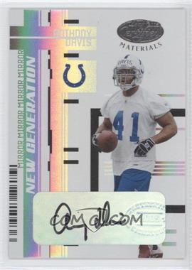 2005 Leaf Certified Materials - [Base] - Mirror White Signatures #194 - New Generation - Anthony Davis /100