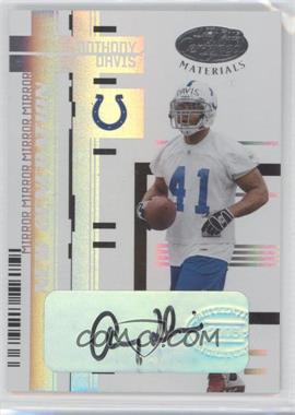 2005 Leaf Certified Materials - [Base] - Mirror White Signatures #194 - New Generation - Anthony Davis /100
