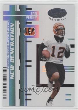 2005 Leaf Certified Materials - [Base] - Mirror White #187 - New Generation - Tab Perry /150