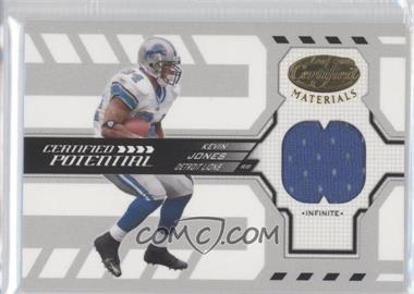 2005 Leaf Certified Materials - Certified Potential - Infinite Materials #CP-11 - Kevin Jones /75