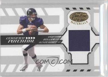 2005 Leaf Certified Materials - Certified Potential - Materials #CP-3 - Kyle Boller /150