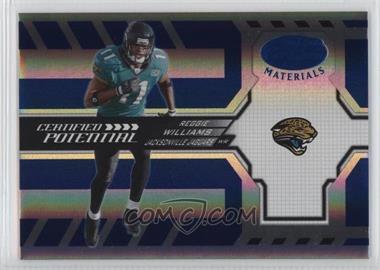 2005 Leaf Certified Materials - Certified Potential - Mirror Blue #CP-17 - Reggie Williams /100