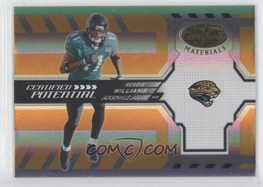 2005 Leaf Certified Materials - Certified Potential - Mirror Gold #CP-17 - Reggie Williams /50