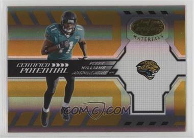 2005 Leaf Certified Materials - Certified Potential - Mirror Gold #CP-17 - Reggie Williams /50
