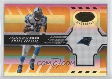 2005 Leaf Certified Materials - Certified Potential - Mirror Gold #CP-6 - DeShaun Foster /50