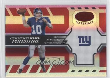2005 Leaf Certified Materials - Certified Potential - Mirror Red #CP-19 - Eli Manning /250