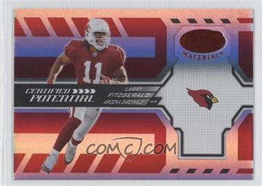2005 Leaf Certified Materials - Certified Potential - Mirror Red #CP-2 - Larry Fitzgerald /250