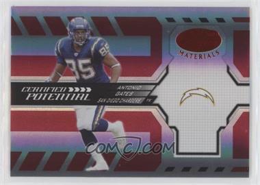 2005 Leaf Certified Materials - Certified Potential - Mirror Red #CP-21 - Antonio Gates /250 [EX to NM]