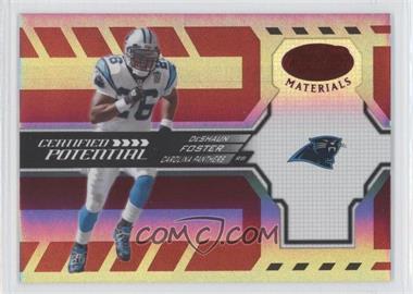 2005 Leaf Certified Materials - Certified Potential - Mirror Red #CP-6 - DeShaun Foster /250
