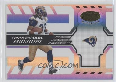 2005 Leaf Certified Materials - Certified Potential - Mirror #CP-22 - Steven Jackson /500