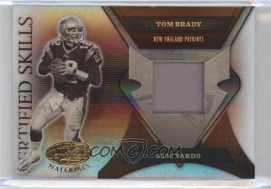 2005 Leaf Certified Materials - Certified Skills - Materials Prime #CS-10 - Tom Brady /25