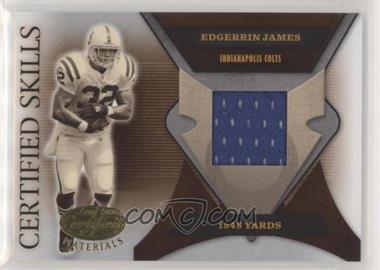 2005 Leaf Certified Materials - Certified Skills - Materials #CS-18 - Edgerrin James /175