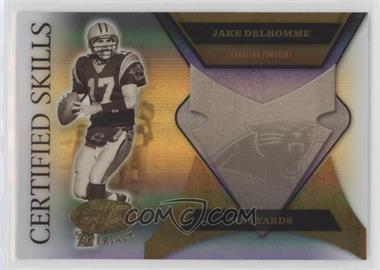 2005 Leaf Certified Materials - Certified Skills - Mirror Gold #CS-7 - Jake Delhomme /50