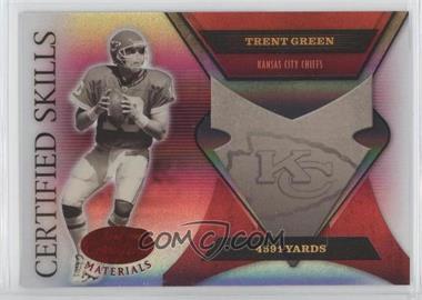 2005 Leaf Certified Materials - Certified Skills - Mirror Red #CS-2 - Trent Green /250