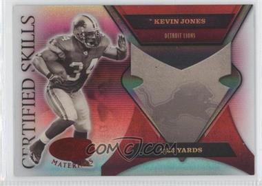 2005 Leaf Certified Materials - Certified Skills - Mirror Red #CS-25 - Kevin Jones /250