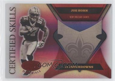 2005 Leaf Certified Materials - Certified Skills - Mirror Red #CS-32 - Joe Horn /250