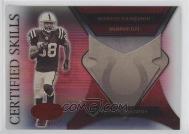 2005 Leaf Certified Materials - Certified Skills - Mirror Red #CS-44 - Marvin Harrison /250
