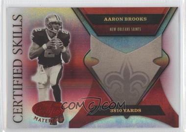 2005 Leaf Certified Materials - Certified Skills - Mirror Red #CS-9 - Aaron Brooks /250