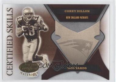 2005 Leaf Certified Materials - Certified Skills #CS-17 - Corey Dillon /750