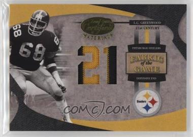 2005 Leaf Certified Materials - Fabric of the Game - 21st Century #FG-46 - L.C. Greenwood /21