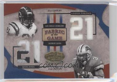 2005 Leaf Certified Materials - Fabric of the Game - 21st Century #FG-93 - LaDainian Tomlinson, Kevin Jones /21