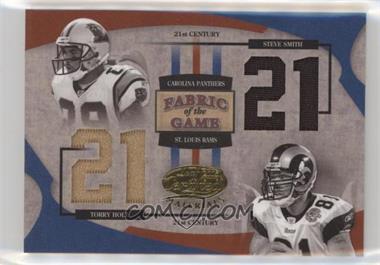 2005 Leaf Certified Materials - Fabric of the Game - 21st Century #FG-98 - Steve Smith, Torry Holt /21