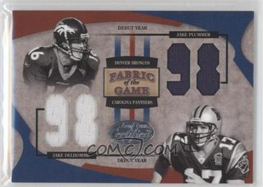2005 Leaf Certified Materials - Fabric of the Game - Debut Year #FG-100 - Jake Plummer, Jake Delhomme /98