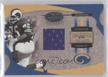 2005 Leaf Certified Materials - Fabric of the Game #FG-21 - Deacon Jones /100