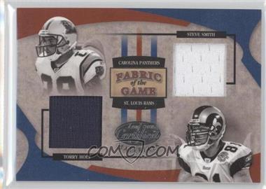 2005 Leaf Certified Materials - Fabric of the Game #FG-98 - Steve Smith, Torry Holt /100