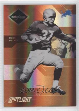 2005 Leaf Limited - [Base] - Spotlight Bronze #109 - Doak Walker /100