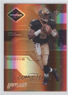 2005 Leaf Limited - [Base] - Spotlight Bronze #152 - Rookie - Adrian McPherson /100