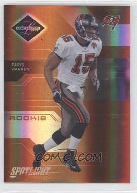 2005 Leaf Limited - [Base] - Spotlight Bronze #192 - Rookie - Paris Warren /100