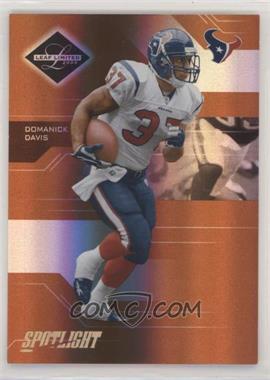 2005 Leaf Limited - [Base] - Spotlight Bronze #42 - Domanick Davis /100