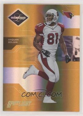 2005 Leaf Limited - [Base] - Spotlight Gold #1 - Anquan Boldin /25