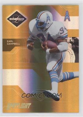 2005 Leaf Limited - [Base] - Spotlight Gold #113 - Earl Campbell /25