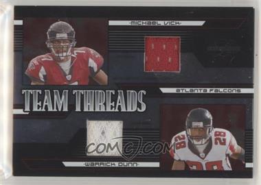 2005 Leaf Limited - Team Threads Quad #TTQ-1 - Michael Vick, Warrick Dunn, Alge Crumpler, T.J. Duckett /25