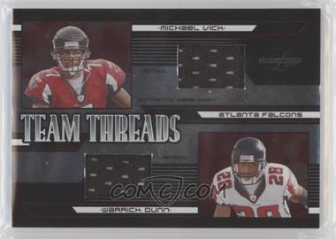 2005 Leaf Limited - Team Threads #TT-1 - Michael Vick, Warrick Dunn /75