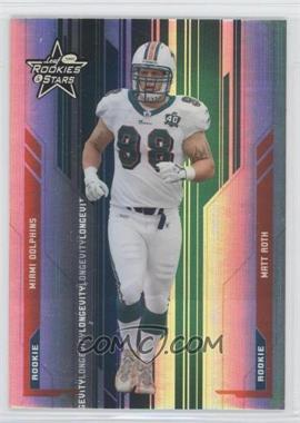 2005 Leaf Rookies & Stars - [Base] - Longevity Parallel Holofoil #109 - Rookie - Matt Roth /25