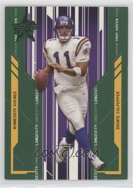 2005 Leaf Rookies & Stars - [Base] - Longevity Parallel True Green #52 - Daunte Culpepper /200