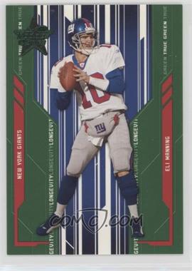 2005 Leaf Rookies & Stars - [Base] - Longevity Parallel True Green #61 - Eli Manning /200