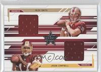 Dual Rookie Jersey - Alex Smith, Jason Campbell #/500