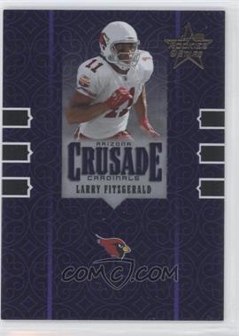 2005 Leaf Rookies & Stars - Crusade - Purple #C-16 - Larry Fitzgerald /250