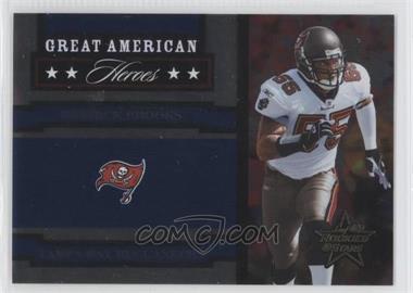 2005 Leaf Rookies & Stars - Great American Heroes - Blue #GAH-11 - Derrick Brooks /250