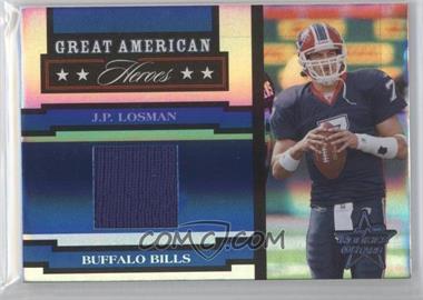 2005 Leaf Rookies & Stars - Great American Heroes - Jerseys Prime #GAH-14 - J.P. Losman /25