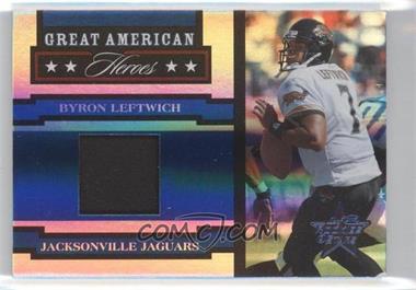 2005 Leaf Rookies & Stars - Great American Heroes - Jerseys Prime #GAH-5 - Byron Leftwich /25