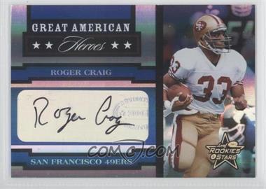 2005 Leaf Rookies & Stars - Great American Heroes - Signatures #GAH-22 - Roger Craig /212