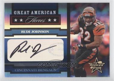 2005 Leaf Rookies & Stars - Great American Heroes - Signatures #GAH-23 - Rudi Johnson /100